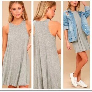 Free People Gray Mini Dress